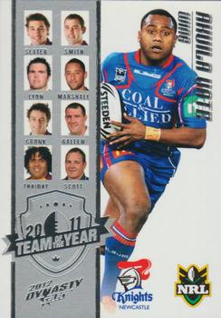 2012 Select Dynasty - 2011 Team of the Year #TY2 Akuila Uate Front